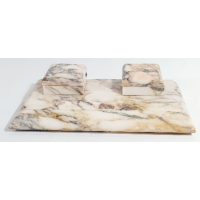 Marmeren inktstel met vloeirol